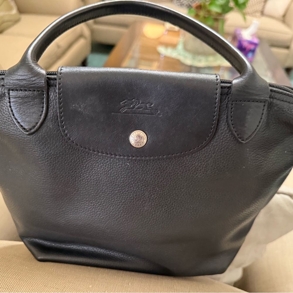 Black Leather Handbag
